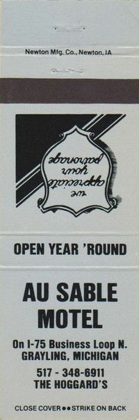 Au Sable Motel - Matchbook (newer photo)